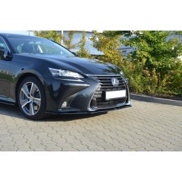 Накладка сплиттер на передний бампер на Lexus GS IV